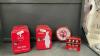 COCA-COLA COLLECTION - (2) SMALL COOLERS, CLOCK & RECIPE CARD TIN W/ RECIPES