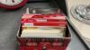 COCA-COLA COLLECTION - (2) SMALL COOLERS, CLOCK & RECIPE CARD TIN W/ RECIPES - 3