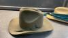 MENS COWBOY BEAVER FUR HAT AND A STRAW HAT - 2