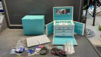 ORIGAMI OWL JEWELRY BOX W/ SOME JEWELRY