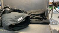 BOLT OF BLACK BLIZZARD FLEECE FABRIC