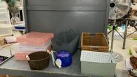PLASTIC & WICKER STORAGE BASKETS/CONTAINERS, GIGI GREENLIFE WAX MELT & MUSLIN EPILATING STRIPS
