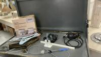 STERILIZING MINI WASHING MACHINE, HANGERS, BRASS TOWEL HOLDER,