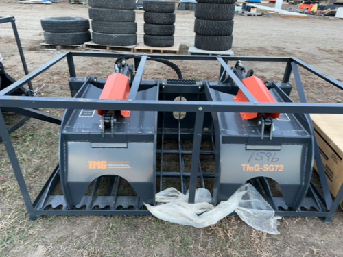 TMG 72” skeleton grapple, skid steer mount