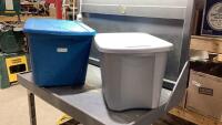 (2) GOOD LIDDED TOTES