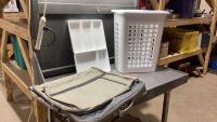 LAUNDRY HAMPER, IKEA ORGANIZING TRAY + SUIT BAG