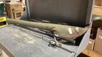 PLANO HARD CASE W/ DAIWA GRAPHITE ROD + DAIWA REGAL S REEL