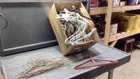 BOX OF ASSORTED HANGERS