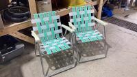(2) FOLDING LAWN CHAIRS