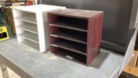 (2) WOOD STORAGE UNITS