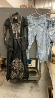 ADULT HALLOWEN COSTUMES - SKELETON QUEEN DRESS, CAPES, ZOMBIE &ldquo;JEANS&rdquo;, BLUE WARRIOR OUTFIT