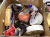 BOX OF PAINT SUPPLIES, GROUT, DRYWALL ITEMS - 2