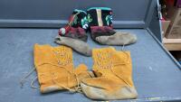 (2) PAIRS OF MOCCASINS -