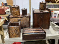 OLD STYLE WOOD KITCHEN SET