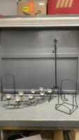 METAL CANDLE HOLDER, DISPLAY STANDS & WREATH HOLDER