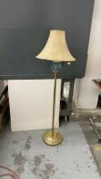 FLOOR LAMP W/ BRASS BASE