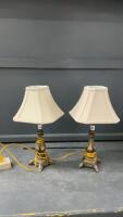 (2) SMALL ACCENT TABLE LAMPS