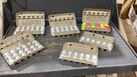 GOLF BALLS - 96 BALLS - ASSORTED BRANDS - ONE BOX OF COLOUR