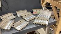 GOLF BALLS - 114 BALLS - ASSORTED BRANDS - ONE BOX OF COLOUR