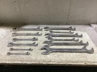 SHOP BOX OF WRENCHES SAE