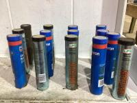 SHOP BOX W/ (14) TUBES OF MIXED GREASE