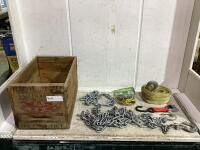 SHOP CRATE W/ STRAPS & CHAINS