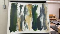 LARGE ABSTRACT STYLE. OIL ON CANVAS PICTURE
