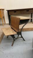 ANTIQUE SCHOOL DESK