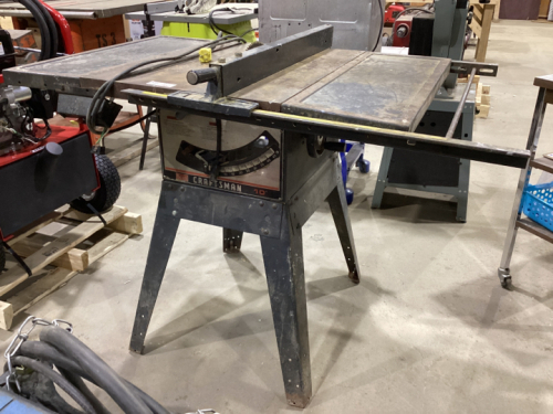 CRAFTSMAN 10” TABLE SAW ON STAND