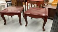 (2) LARGE SIDE TABLES