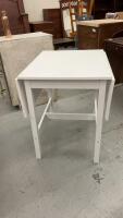 WHITE DROP LEAF TABLE