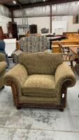 LARGE SAGE GREEN OCCASIONAL CHAIR