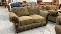LARGE SAGE GREEN LOVESEAT