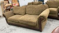 LARGE SAGE GREEN 2-CUSHIONED SOFA