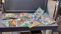 FLAT W/ASSORTED VINTAGE COMIC BOOKS
