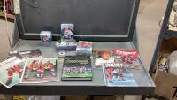 COLLECTION OF SPORTS MEMORABILIA- CARDS, MAGAZINES, SASKATCHEWAN SPORTS LEGENDS