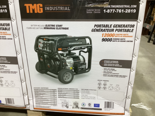 TMG PORTABLE GENERATOR 9000 RUNNING WATTS