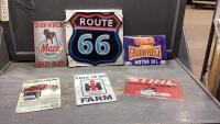 STACK OF (6) REPLICA SIGNS