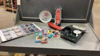 STAR WARS COLLECTOR CARDS + LUNCH KIT W/2 MUGS, ASSORTED PEZ DISPENSERS, MERLIN GAME UNIT, CALGARY &lsquo;88 PLATE