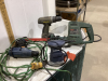 BOSCH RECIP SAW, CORDED DRILL, MASTERCRAFT PALM SANDER