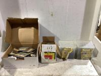 (4) BOXES & PAILS OF SCREWS & NAILS