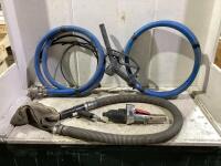 SHOP BOX OF AIR GUN & FUEL GUN W/ HOSES