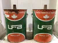 (2) UFA OIL PAIL