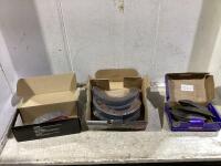 SHOP BOX W/ (2) BRAKE PADS & (1) DRUM BRAKE SHOES