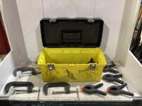 TOOL BOX OF MIXED CLAMPS