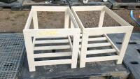 Two Wooden End Table Bases