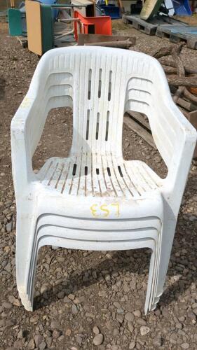 White Poly Lawn Chairs