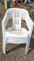 White Poly Lawn Chairs