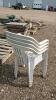 White Poly Lawn Chairs - 2