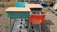 Two School Desks